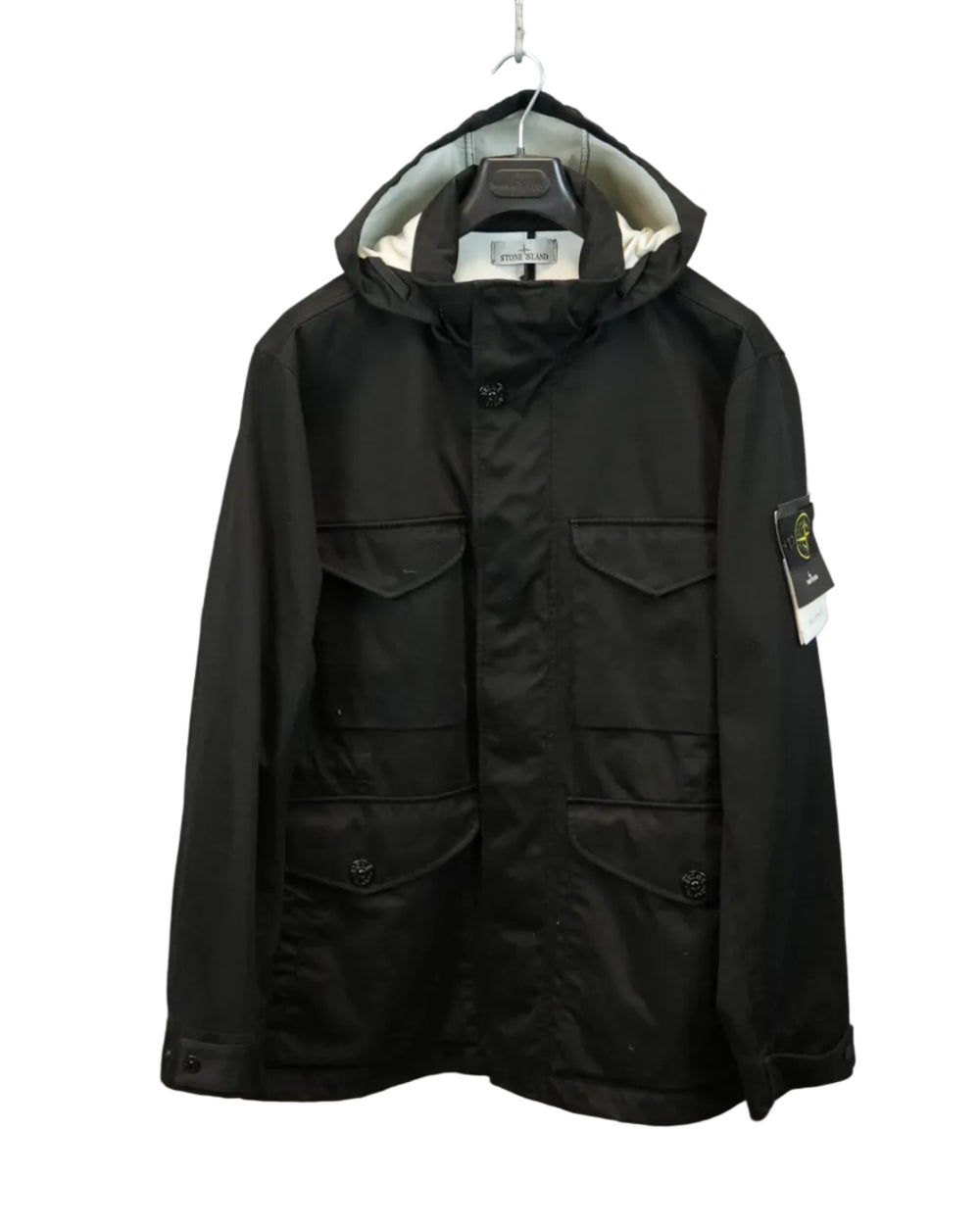 Stone Island Rasso Gommato Jacket Black