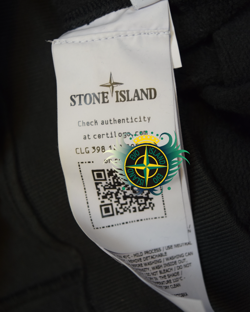 Stone Island 1/4 Zip sweatshirt Dark Grey detail view
