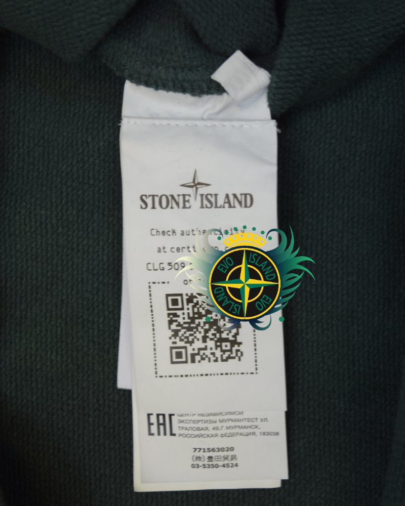 Stone Island Crewneck Blue/Grey detail view