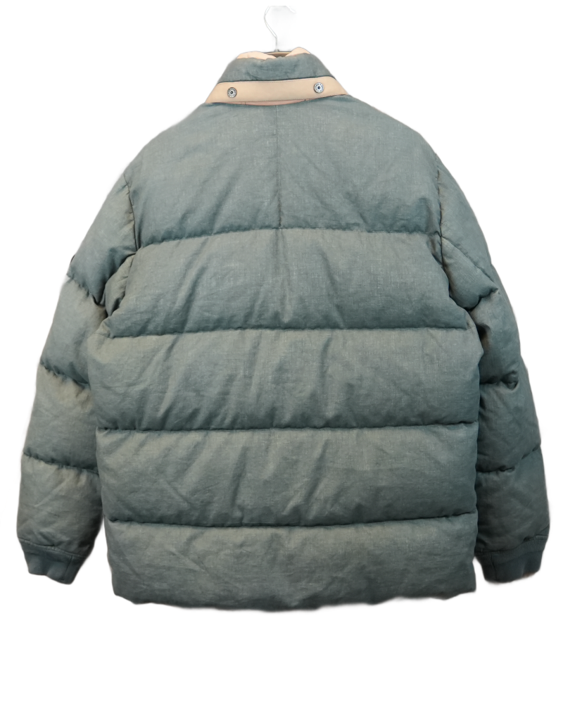 Stone Island Lino Resinato Down TC Jacket Pink/Blue back view