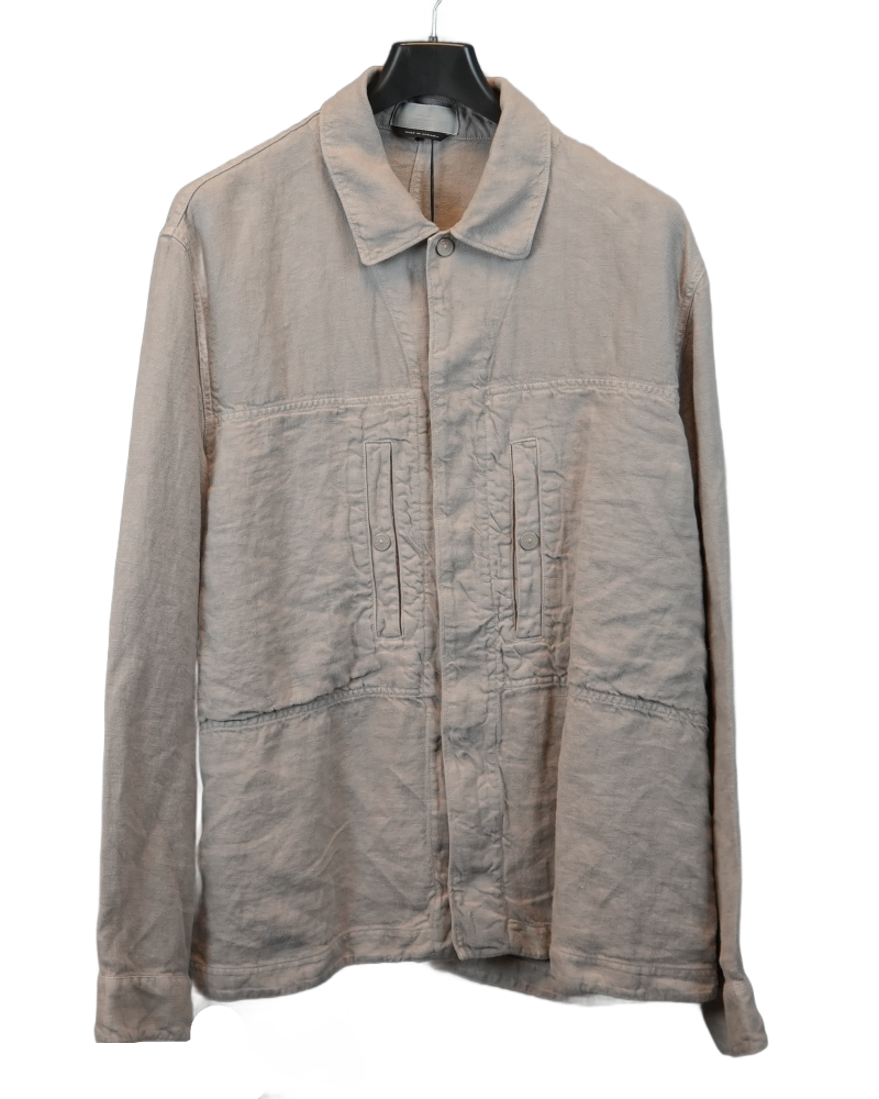 Stone Island Ghost Piece Overshirt Grey front view