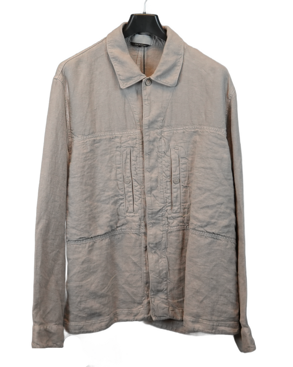 Stone Island Ghost Piece Overshirt Grey front view