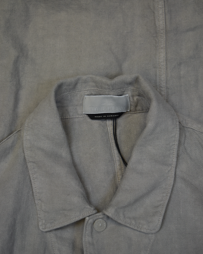 Stone Island Ghost Piece Overshirt Grey detail view