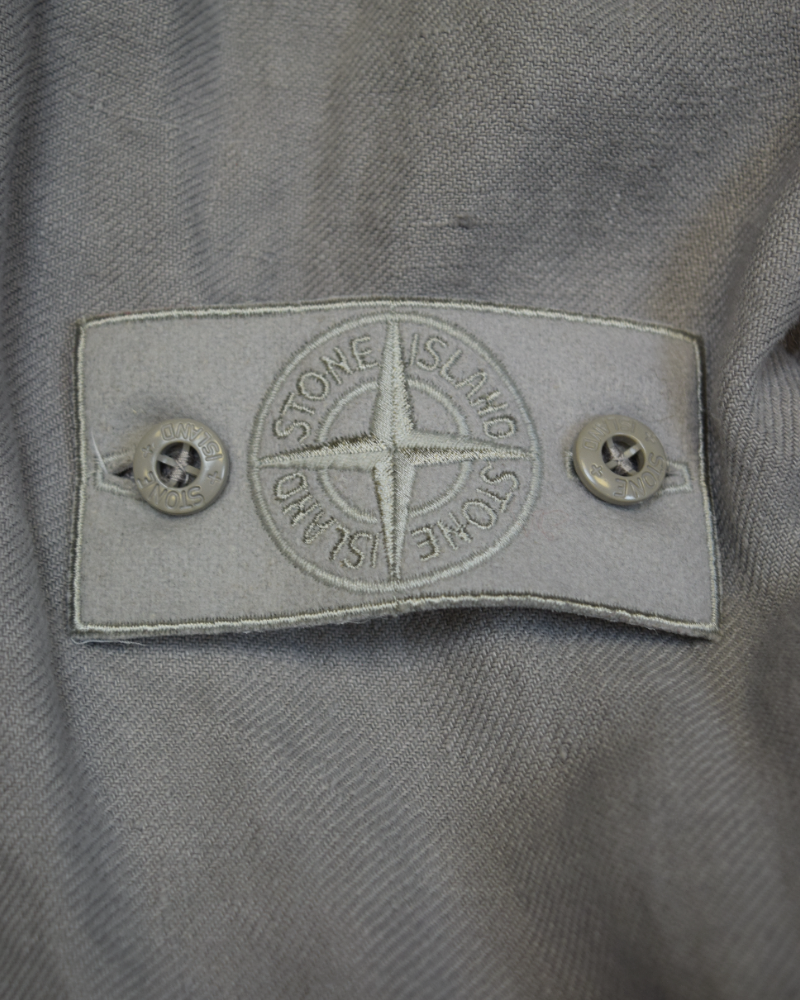 Stone Island Ghost Piece Overshirt Grey detail view