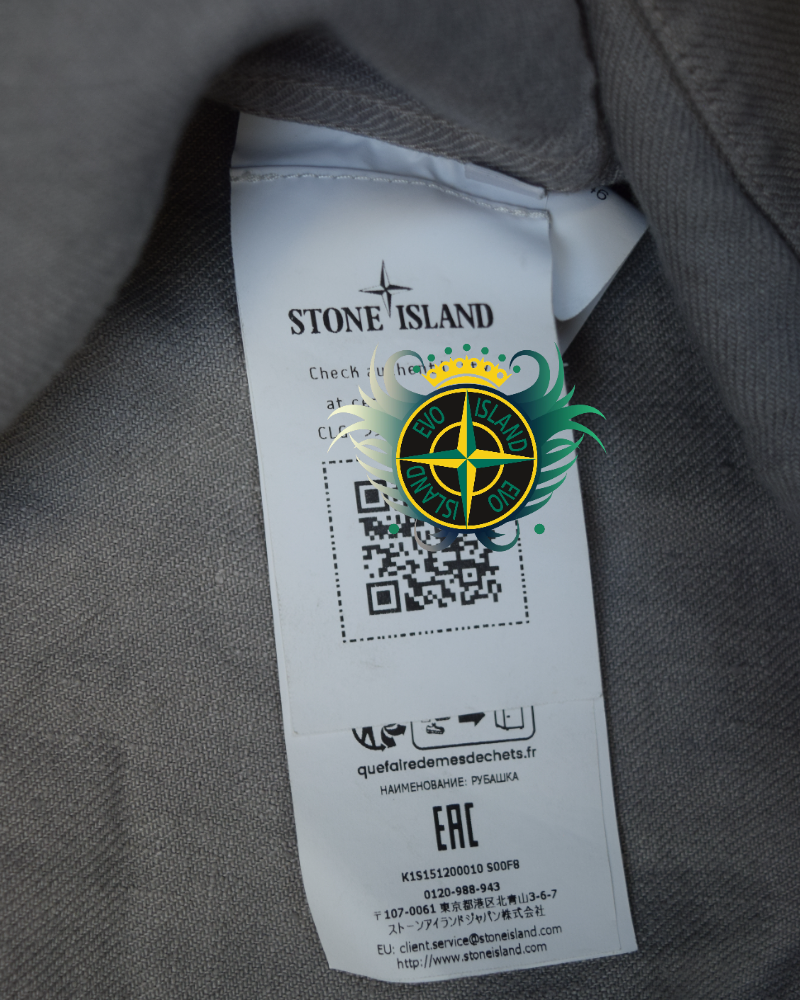 Stone Island Ghost Piece Overshirt Grey detail view