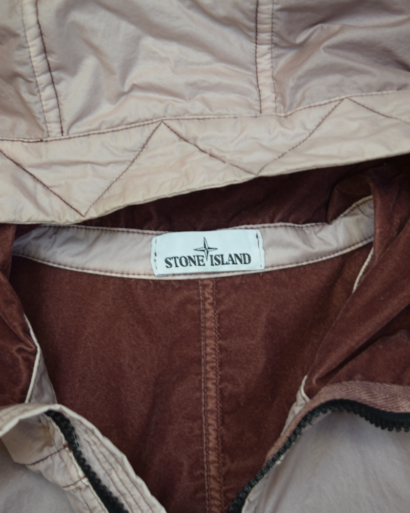 Stone Island Lamy Flock Jacket Pink detail view