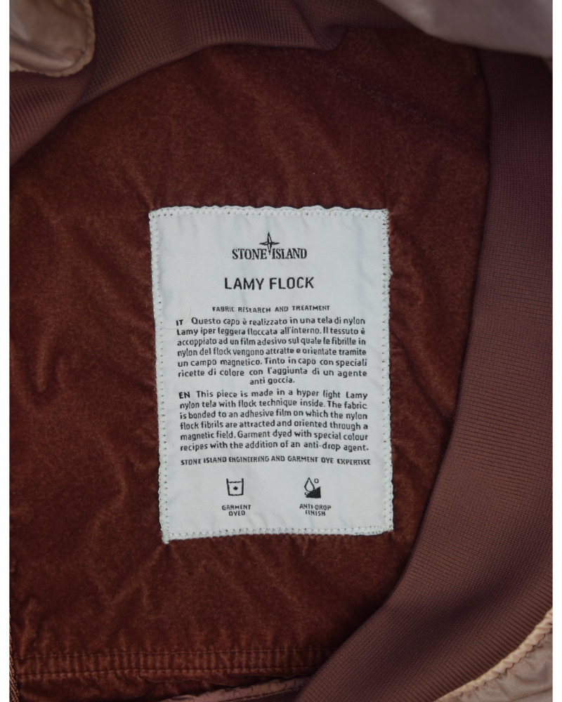 Stone Island Lamy Flock Jacket Pink detail view