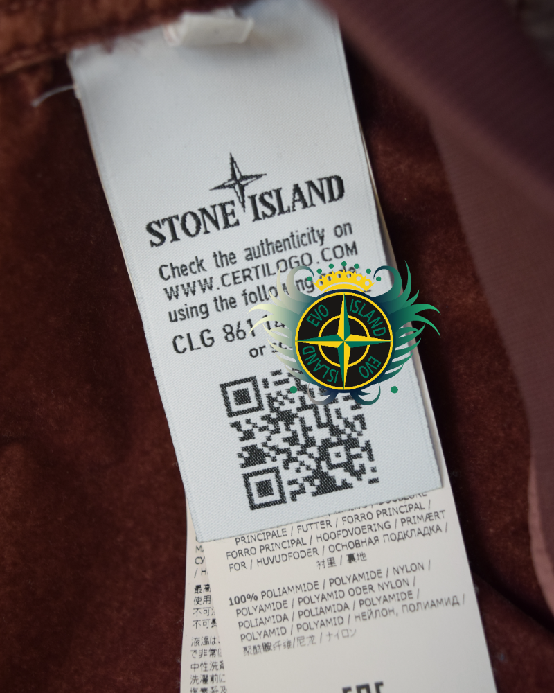 Stone Island Lamy Flock Jacket Pink detail view
