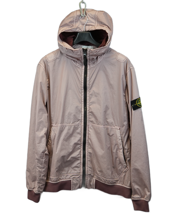 Stone Island Lamy Flock Jacket Pink front view