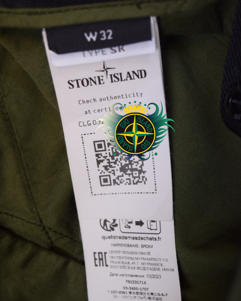 Stone Island Cargos Military Green detail view