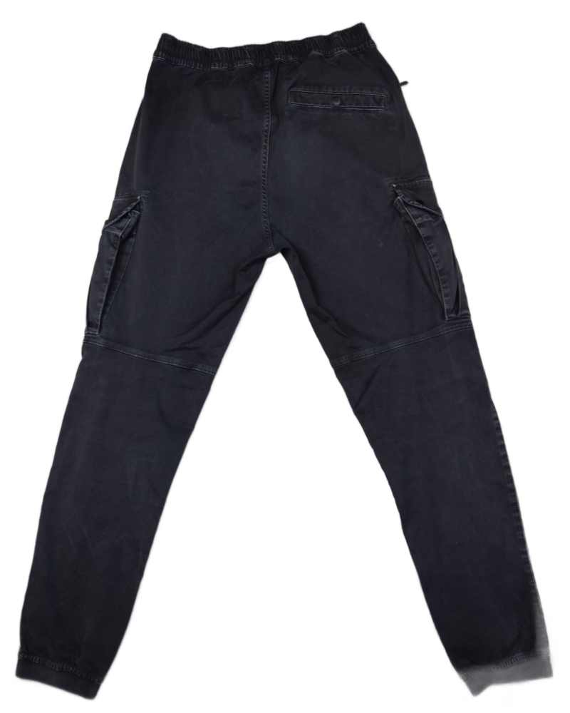 Stone Island Old Affect Cargos Black back view