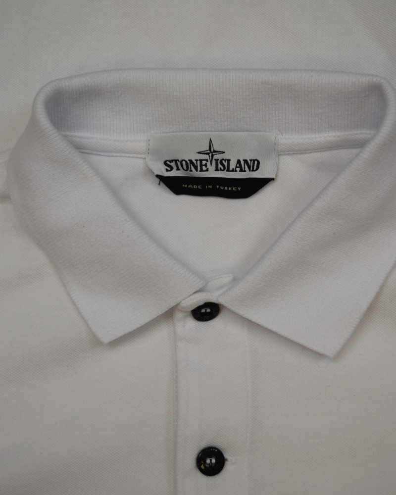 Stone Island Polo Shirt White detail view