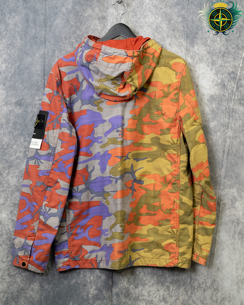 Stone Island Heritage Camo Ripstop Nylon Watro Jacket Multi Camo - M