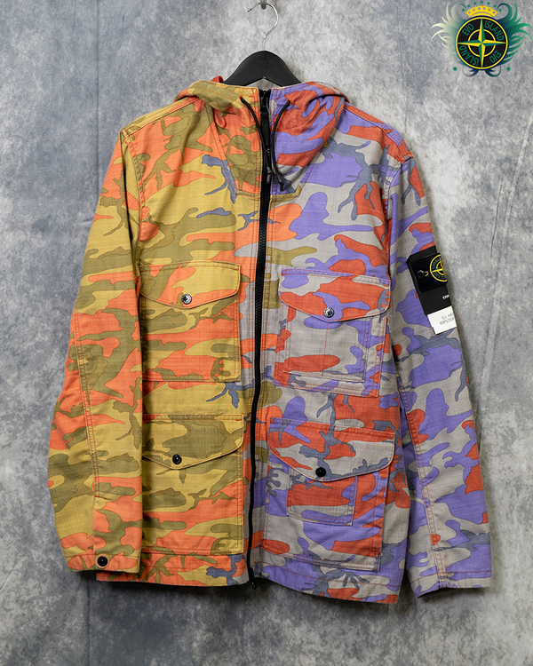 Stone Island Heritage Camo Ripstop Nylon Watro Jacket Multi Camo - M