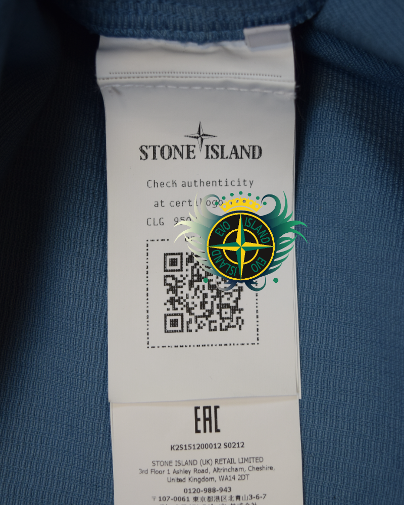 Stone Island Corduroy Overshirt Blue detail view