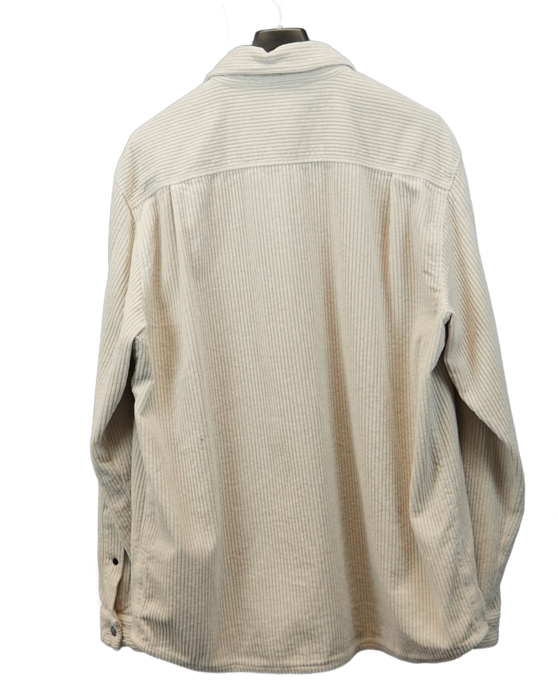 Stone Island Corduroy Overshirt Off White back view