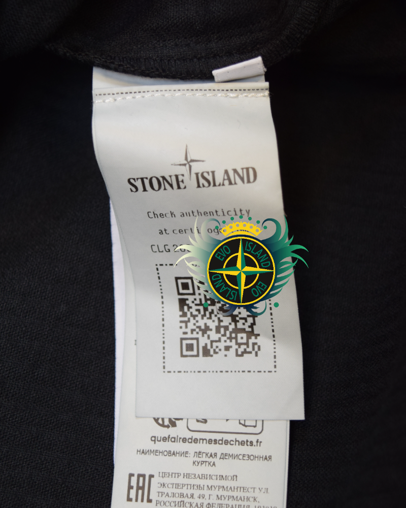 Stone Island Corduroy Overshirt Black detail view