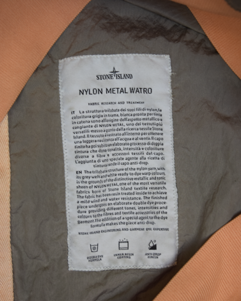 Stone Island Nylon Metal Watro Grey/Salmon detail view