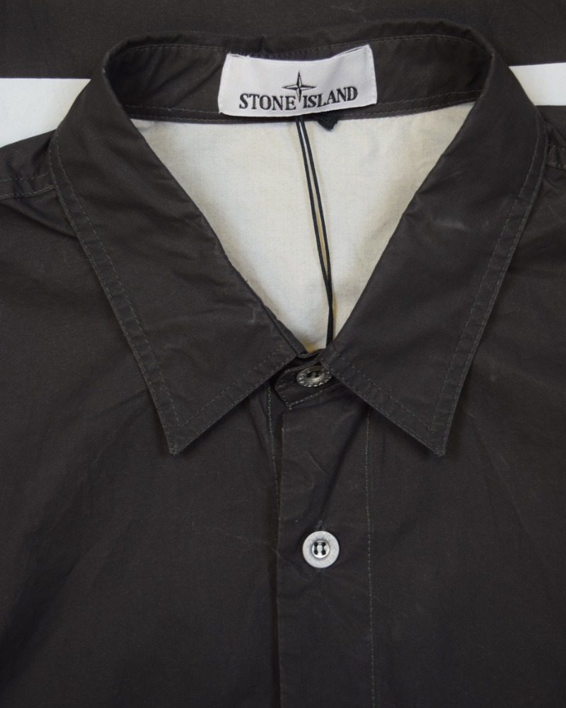 Stone Island Marina Long Sleeve Shirt Grey detail view