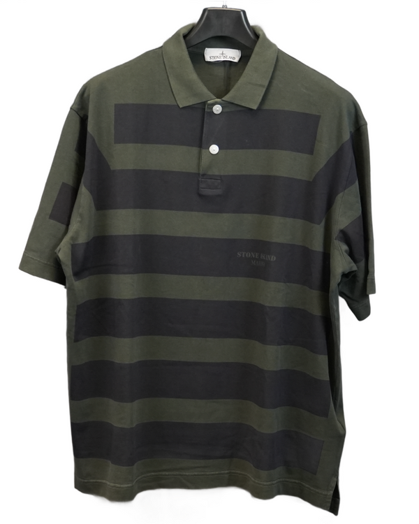 Stone Island Marina Polo Shirt Grey front view