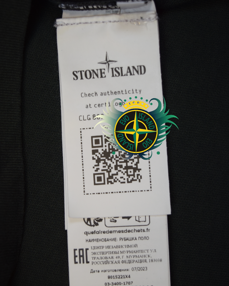 Stone Island Marina Polo Shirt Grey detail view