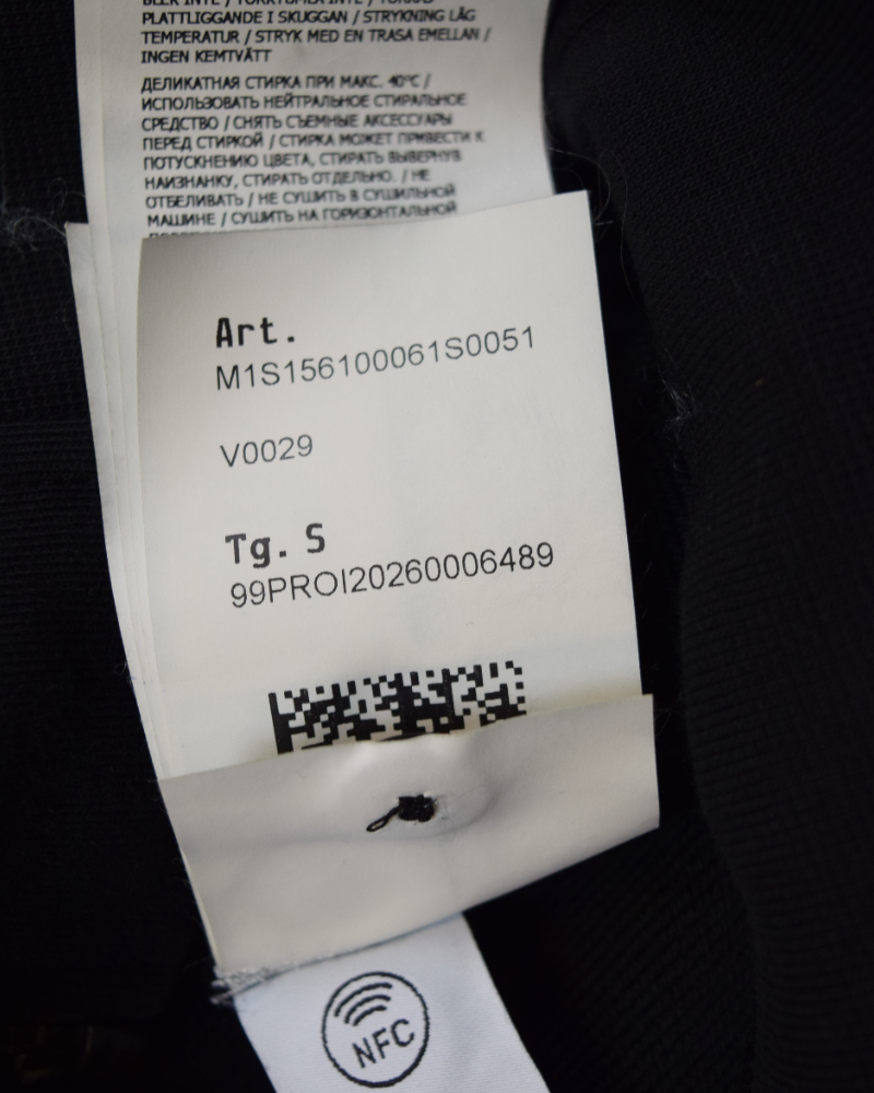 Stone Island Zip Up Hoodie Black detail view