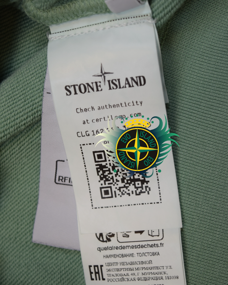 Stone Island Hoodie Teal detail view