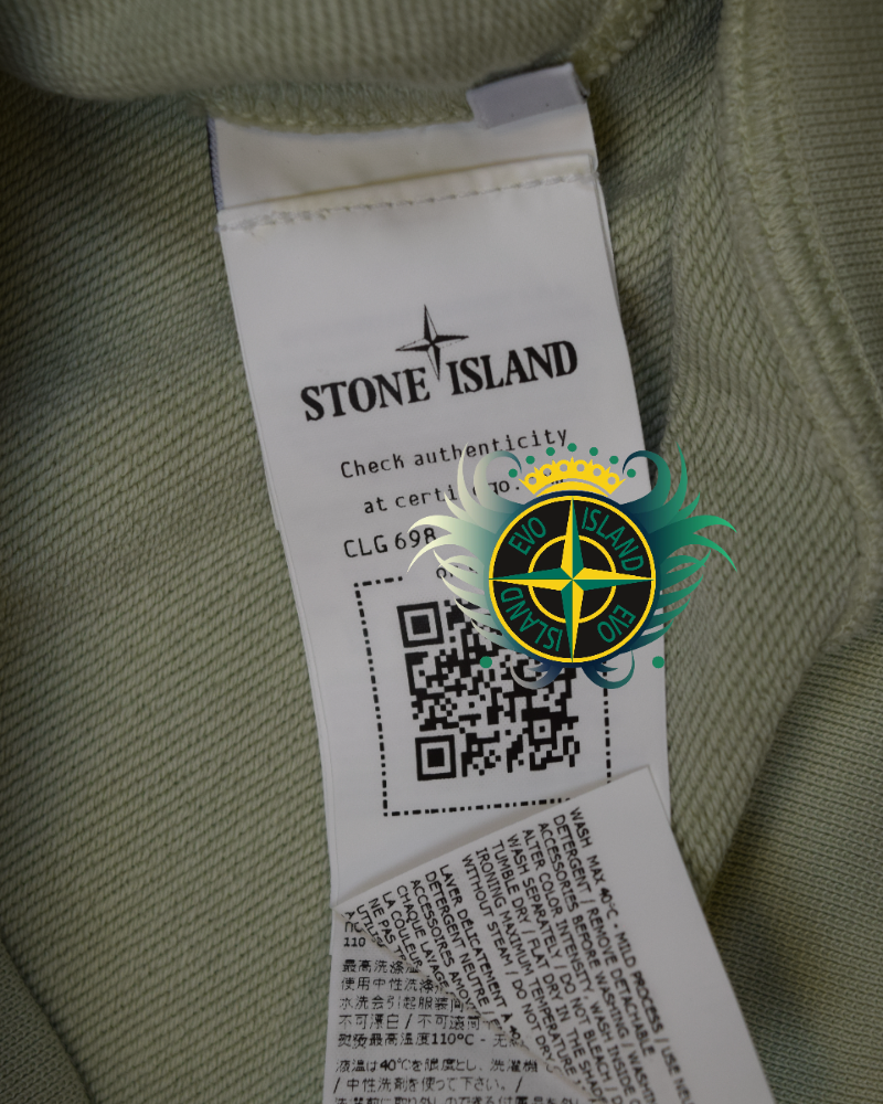 Stone Island Hoodie Light green detail view