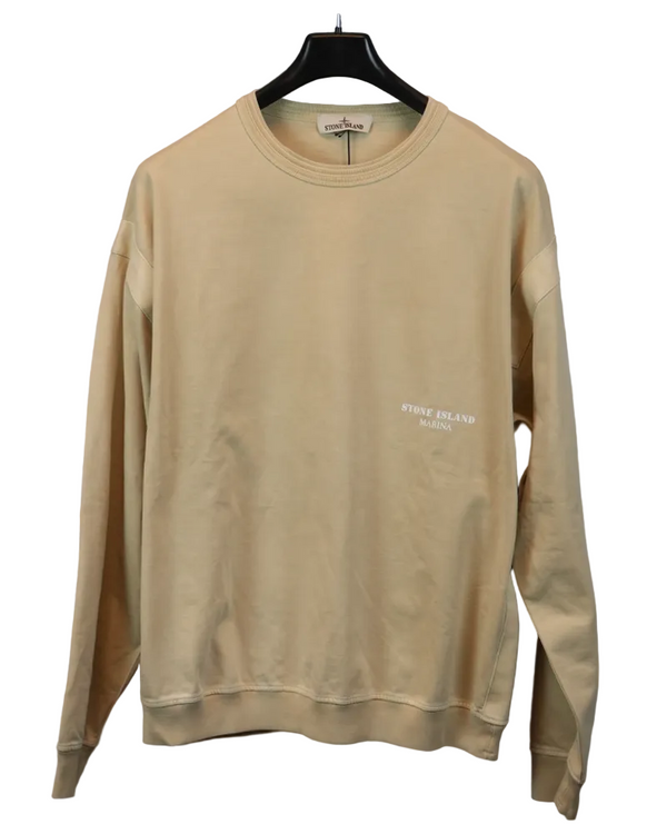 Stone Island Marina Crewneck  Beige front view