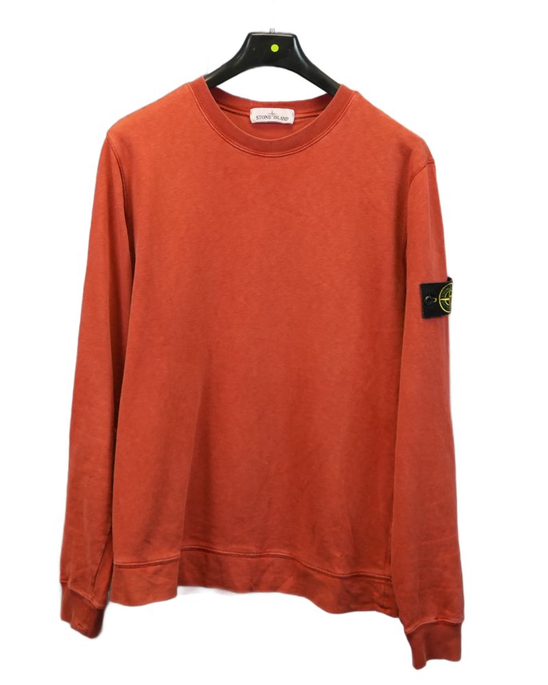stone island Crewneck Sweatshirt red front view