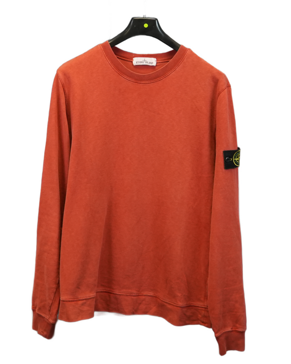 stone island Crewneck Sweatshirt red front view