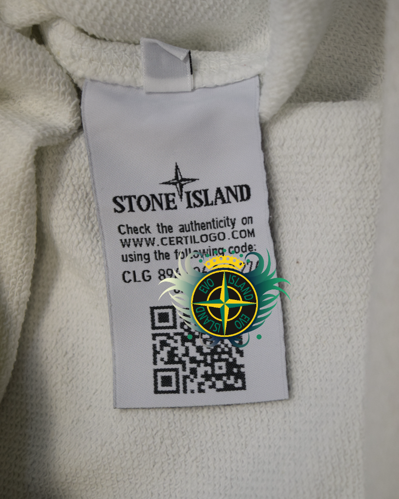stone island Crewneck Sweatshirt white detail view