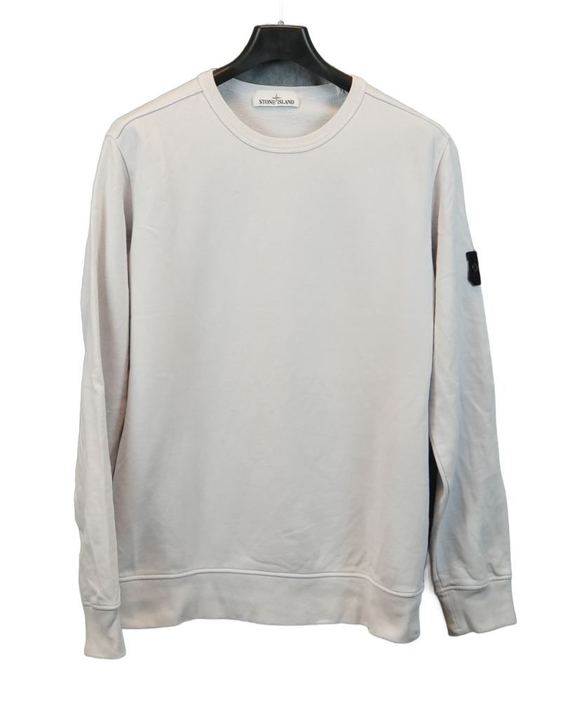 stone island Crewneck Sweatshirt light grey front view
