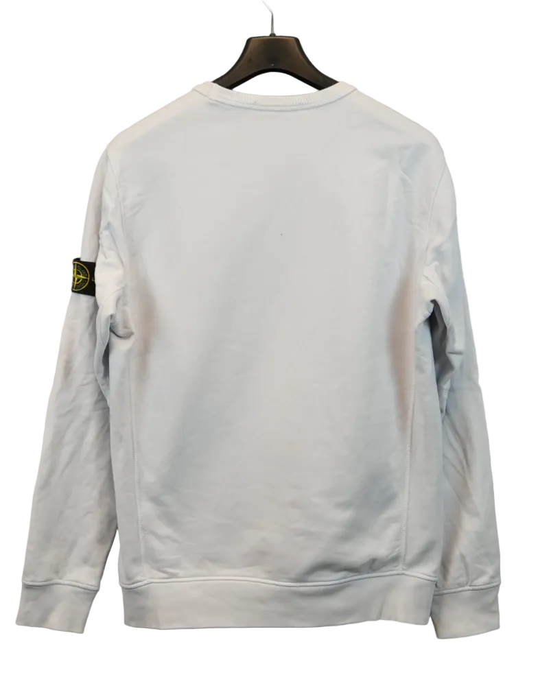 stone island Crewneck Sweatshirt light grey back view