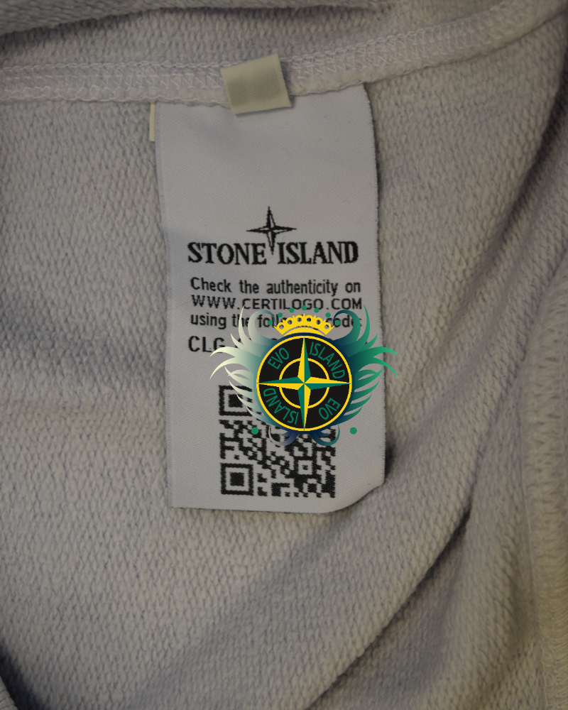 stone island Crewneck Sweatshirt light grey detail view