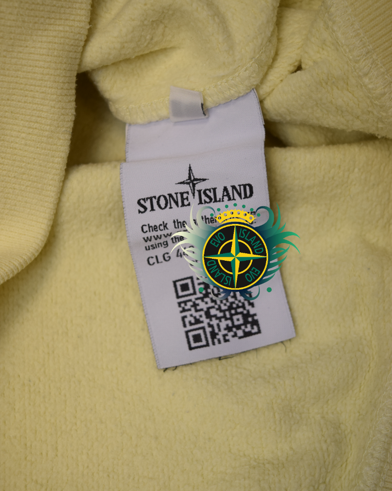 stone island Crewneck Sweatshirt light yellow detail view