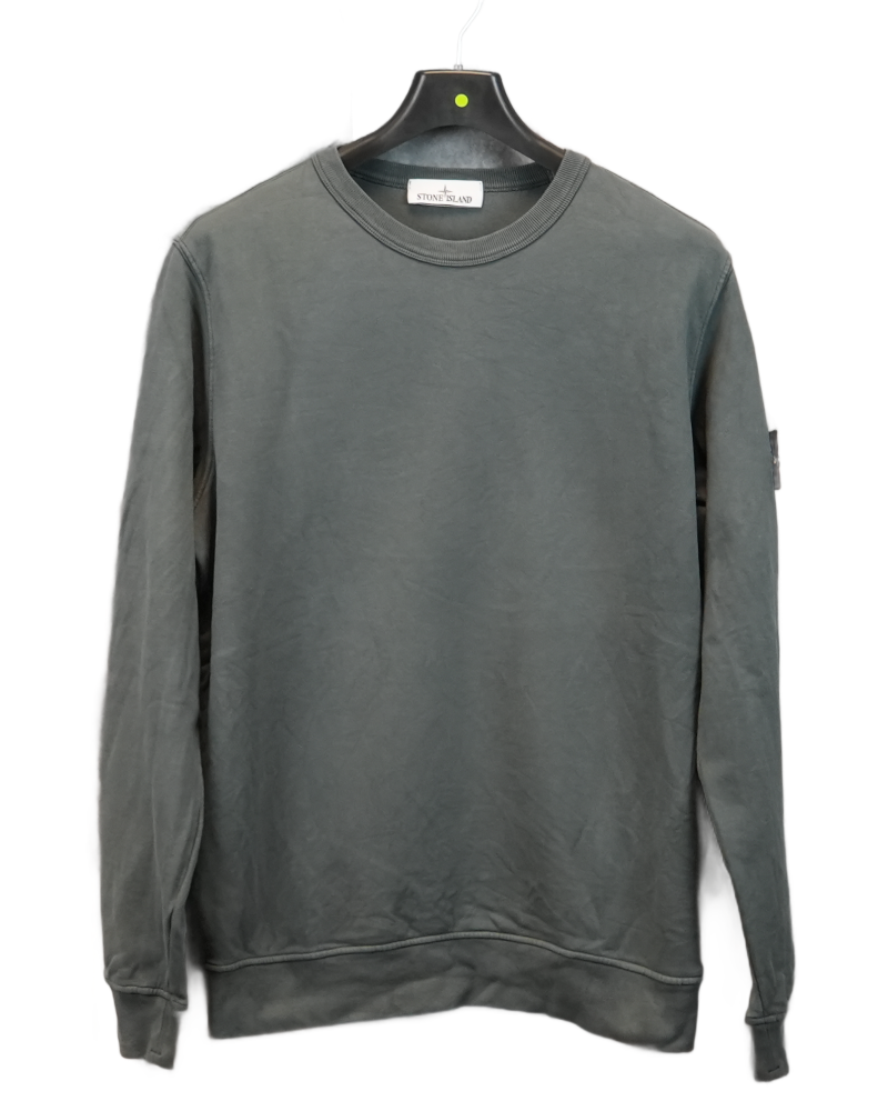 stone island Crewneck Sweatshirt grey front view