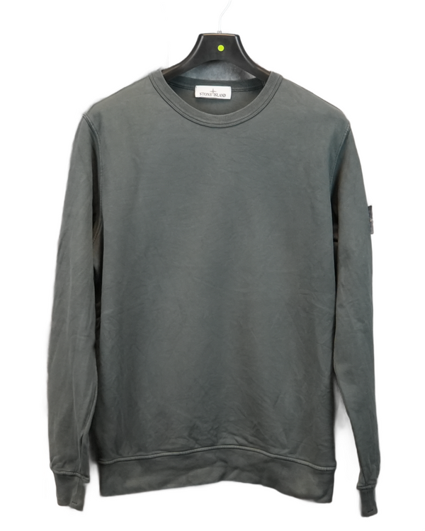 stone island Crewneck Sweatshirt grey front view