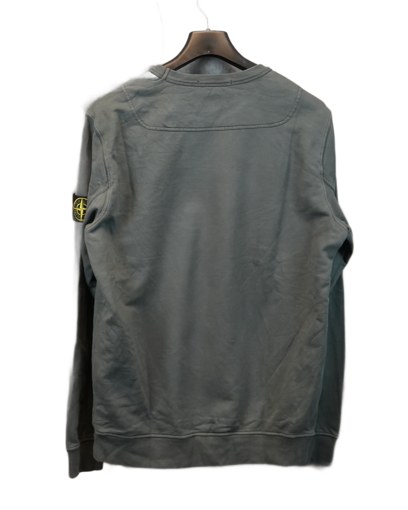 stone island Crewneck Sweatshirt grey back view