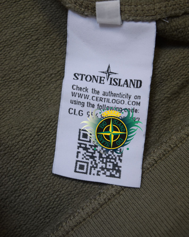 Stone Island Crewneck Sweatshirt Khaki detail view