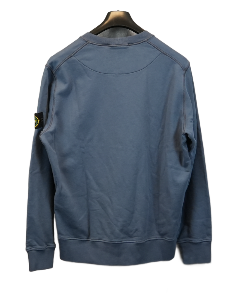 Stone Island Crewneck Sweatshirt blue back view
