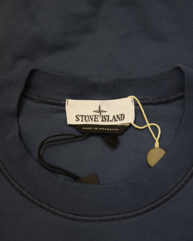 Stone Island Crewneck Sweatshirt blue detail view