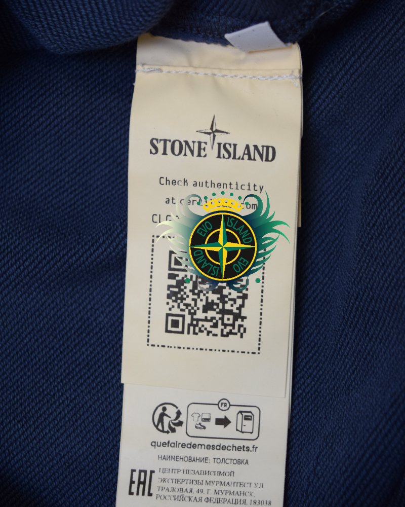 Stone Island Crewneck Sweatshirt blue detail view