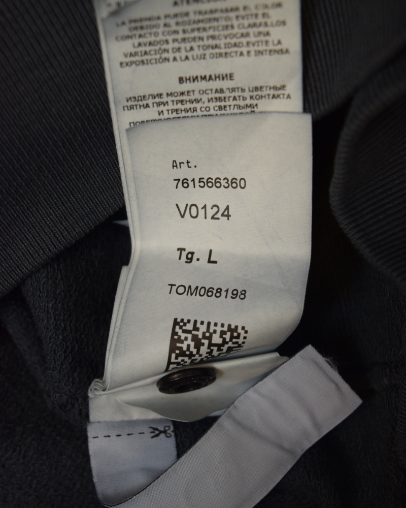 Stone Island Crewneck Sweatshirt dark grey detail view