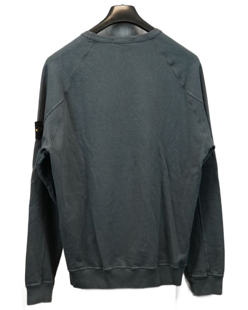 Stone Island Crewneck Sweatshirt dark grey back view