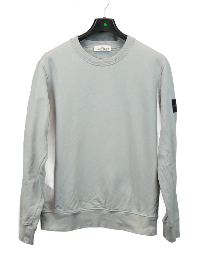 Stone Island Crewneck Sweatshirt light blue front view