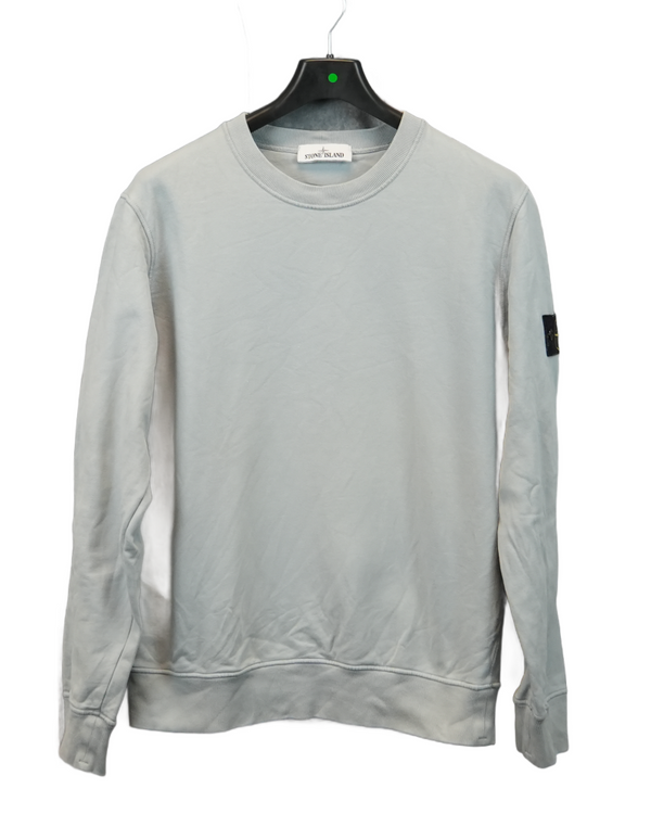 Stone Island Crewneck Sweatshirt light blue front view