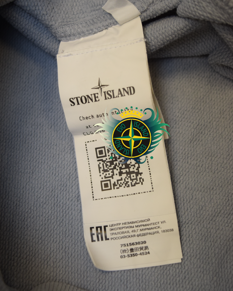 Stone Island Crewneck Sweatshirt light blue detail view