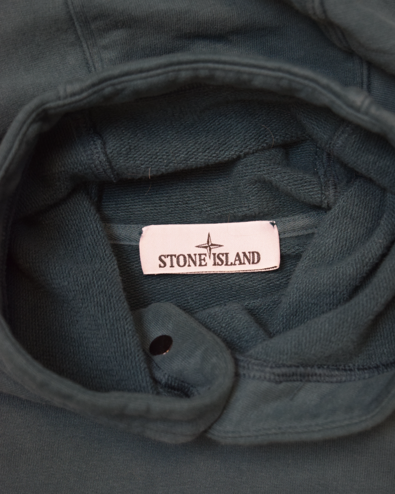 Stone Island Hoodie green back view