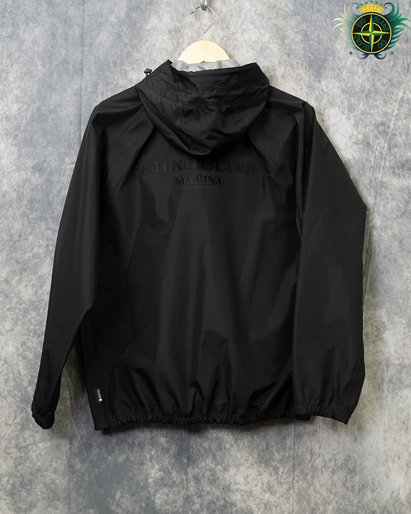 Stone Island Marina 3L Gore-tex Recycled Polyester Jacket Black - S